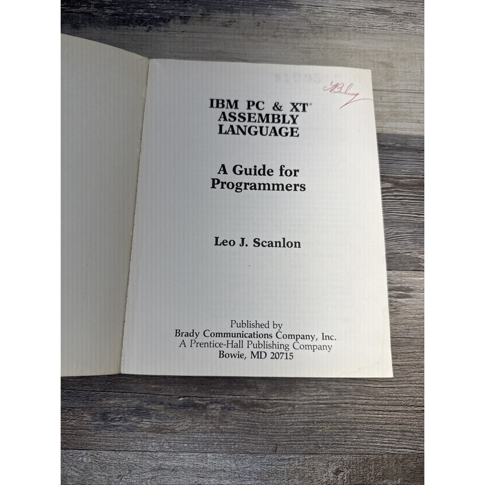 IBM PC Assembly Language a Guide for Programmers  by Leo J. Scanlon 1983 SC - Picture 6 of 8
